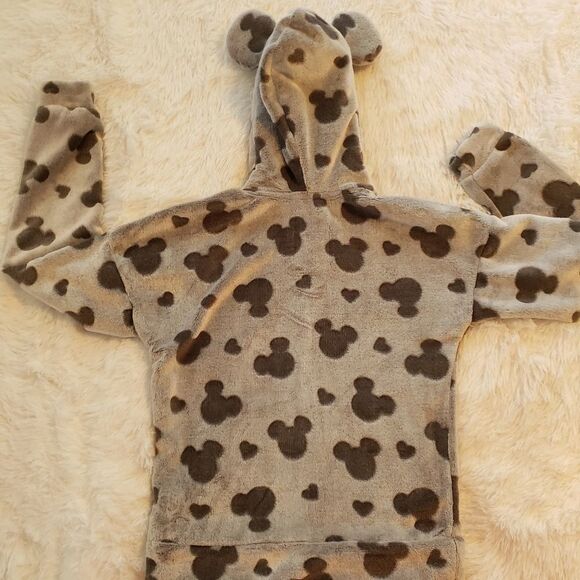 Disney's Mickey Mouse Gray Fleece Women's Hoodie - Picture 8 of 11